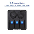 Genuine marine momentary generator frequency controller vehicle switch panel label selector nameplate RV switch panel